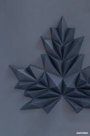 In this abstract collection we have 20 wallpapers. Deep Blue Wall Decor 3d Maple Leaf From Paper Free Template Papershape