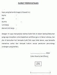 Yang bertanda tangan di bawah ini: Contoh Surat Pernyataan Kebenaran Data Dan Keabsahan Dokumen Contoh Surat