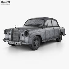 3d Model Of Mercedes Benz Ponton 180 W120 1953 In 2020 Mercedes Benz Mercedes Benz
