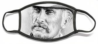 Robert Duvall Face Mask by Andrew Read