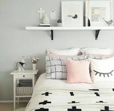 Home Accessory Bedding Bedroom Pillows Nightstand Pillow White Black Monochrome Light Pink Light Pink Cute Love Bedroom Bedroom Sheets Home Decor Items Wheretoget