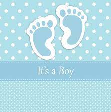 Oh My Baby Cute It S A Boy Free Printable Chocolate Wrapper Baby Boy Background Baby Footprints Baby Cards
