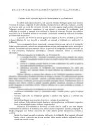 Referat Rolul Si Functiile Mijloacelor De Invatamant In Scoala Moderna 284163 Graduo