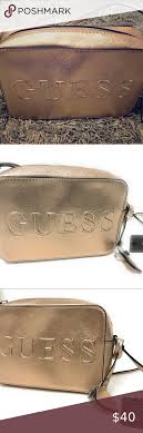Charming charlie women rose gold crossbody bag one size 10. Guess Peak Crossbody Rose Gold Bag This Take Anywhere Structured Crossbody Features A Logo Print Lining Saffiano Faux Leather Co Gold Bag Rose Gold Guess Bags