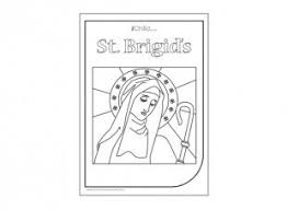 Print This Picture Of St Brigid And Your Child Can Colour It In St Brigid St Brigid Of Ireland Brigid