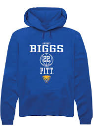 Audrey Biggs Mens ROYAL Pitt Panthers NIL Sport Icon Hoodie
