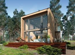 Une Maison A 45 000 Construite En Moins De 1 Mois Homify Maison Prefabriquee Maison En Kit Petite Maison Bois