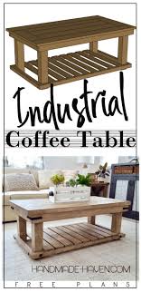 This diy industrial coffee table was made from a piece a friend's mom gave us when we were working on our 5th flip house. Diy Industrial Coffee Table Handmade Haven