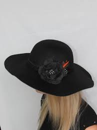 Black Felt Ladies Boho Hat Sale Etsy Felt Floppy Hat Black Felt Winter Hats