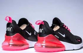 Womens Nike Air Max 270 Black Pink Purple White Girls Running Shoes Nikeshoeszone In 2020 Girls Running Shoes White Nike Shoes Nike Air Max For Women