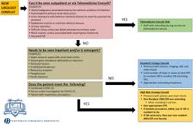Extra precautions you might consider in the context of covid would be (in decreasing order of safety): Managing Urology Consultations During Covid 19 Pandemic Application Of A Structured Care Pathway Sciencedirect