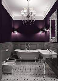 Steven gambrel uses a deep, royal purple in his vestibule design, breaking up the softer palettes of the surrounding rooms. 35 Best Purple Bathroom Ideas For 2021 Decor Home Ideas