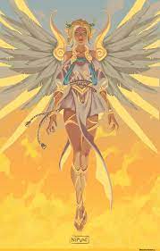 Nipuni Artist Mercy Overwatch Overwatch 4025229 Png 900 1398 Deusa Atenas Herois Overwatch Pixar Desenhos