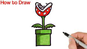 More images for how to draw a piranha plant » How To Draw Piranha Plant From Super Mario Youtube