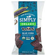 tosos simply organic blue corn chips