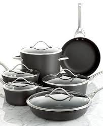 Calphalon Contemporary Nonstick Cookware 11 Piece Set Dishwasher Safe Cookware Sets Kitchen Macy Calphalon Cookware Calphalon Contemporary Cookware Set