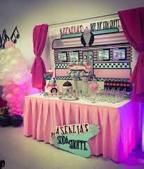 These props can be printed extra large to be used as backgrounds for your photo booth. Sock Hop Baby Shower Party Ideas Photo 1 Of 11 Sock Hop Party Grease Themed Parties Diner Party