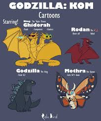 King Of Monsters Cartoon By Ridicbird On Deviantart Godzilla Funny Godzilla Kaiju Monsters
