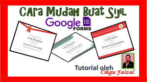 Ada kalanya, guru perlu mencetak nama yang bebeza pada satu sijil yang sama. Cara Mudah Buat Sijil Pada Google Form Youtube