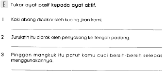 Awak sya nak jam jam ape awak jambatan ke boy: Bm Primary 3 Ayat Aktif Ayat Pasif Exercise Life Long Sharing