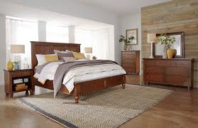 Cambridge Flat Panel Bedroom Set Brown Cherry In 2020 Bedroom Sets Bedroom Panel Furniture