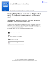 Pdf) Head Righting Reflex In Newborns As The Predictive Factor Of Early  Child Development: A Longitudinal Study