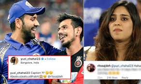 The photo shared by ritika sajdeh on her instagram page. Yuzvendra Chahal Uploaded A Picture With Rohit Sharma But Wrote A Hilarious Caption For Rohit S Wife