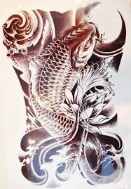 Gilded lily, owned by holly feneht, is the first clinic dedicated to paramedical body art in santa clarita. Large Black Koi Fish Temporary Tattoo Tatouage Carpe Tatouage Carpe Koi Tatoo You