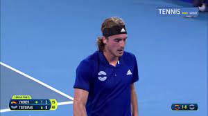 Watch the best moments of the match between. Zverev Vs Tsitsipas Atp Cup 2020 Youtube