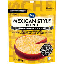 Deciphering how much cheese goes into one cup might seem like tasty rocket science, but fret not cheese lovers, it's simpler than you think. Kroger Shredded Mexican Style Cheese Blend 8 Oz Kroger