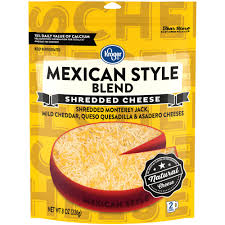 We did not find results for: Kroger Shredded Mexican Style Cheese Blend 8 Oz Ralphs
