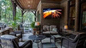 Handcrafted modern adirondack chair, artisan wooden patio furniture, weather resistant and eco friendly, outdoor poolside furniture. Here S One Of The Best Outdoor Tv Displays We Could Find And It S Also The Cheapest Techradar