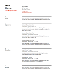 While every candidate is unique and may choose to use different resume formats, most resumes contain certain basic categories: 5 Google Docs Resume Templates And How To Use Them The Muse