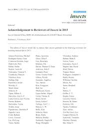 We were unable to load disqus. Acknowledgement To Reviewers Of Insects In 2013 Topic Of Research Paper In Biological Sciences Download Scholarly Article Pdf And Read For Free On Cyberleninka Open Science Hub