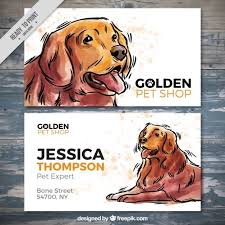 Download Pretty Pet Store Card With Watercolor Dog For Free Pet Store Pets Dog Illustration