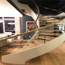Modern makes the choice of materials and design trends which are in at the moment. Contemporary Banisters Steel Staircase Design Kerala Curved Staircase Ideas