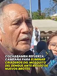 El responsable del Programa Dengue del Sedes Cochabamba, Efraín Vallejo,  informó que desde septiembre se ejecuta una campaña preventiva enfocada en  la eliminación de criaderos del mosquito transmisor, ...