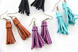 And today i'm going to show you how. How To Make Diy Leather Tassel Earrings Make And Takes