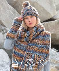 Red heart rainbow knit hat Woolly Hats And Scarves 16 Knit Patterns To Wrap Up All The Family