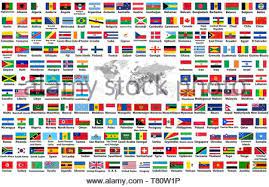 It's much harder than you'd think. Vector Set Of All World Flags Arranged In Alphabetical Order Isolated On White Background World Map With Countries Names And Borders Stock Vector Image Art Alamy
