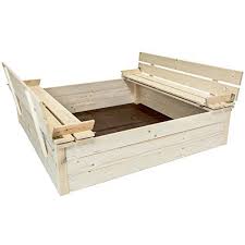 Charles Bentley Bac A Sable Hexagonal Et Bancs Bois Pour Enfant Exterieur Bac A Sable Rangement Jouet Banc Bois