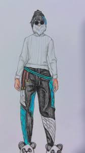 desenho para colorir free fire calça angelical