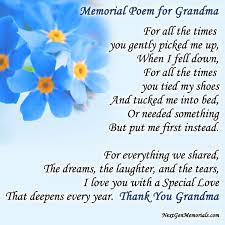 In loving memory quotesof granny : Memorial Poems For Grandma Poems To Read For Grandma S Funeral
