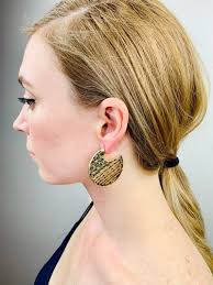 Gold Circle Earrings, Bold Style Jewelry, Big Earrings. Large Jewelry,  Boho, Summer, Beach Earrings.