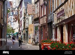 Rouen, Half timbered Houses, Martainville street, Haute Normandie, Seine  Maritime Department, Normandy, France Stock Photo - Alamy