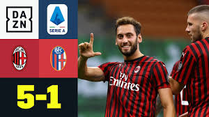 Whether it's the very latest transfer news from the san siro, quotes from a diavolo press conference, match previews and reports, or news about milan's progress in serie a or the. Calhanoglu Und Rebic Zaubern Bei Milan Sieg Ac Mailand Bologna 5 1 Serie A Dazn Highlights Youtube