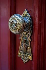 Victorian double door entry set rococo yale pattern (l15dbs1) price: Antique Door Knobs