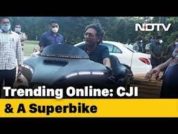 Justice ramana, who is due to retire on august 26, 2022, will serve as the chief justice of india for 16 months. Photo Of Chief Justice Bobde On A Harley Bike Thrills Twitter Youtube