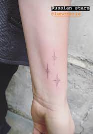 Delicate Russian Star Single Needle Tattoo Maxlesquatt Delicate Maxlesquatt Needle Russian In 2020 Single Needle Tattoo Small Star Tattoos Wrist Tattoos For Guys