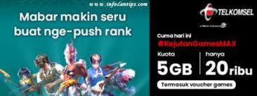 Mainkan game favoritmu tanpa henti dengan kuota hingga 36gb seharga mulai dari apa itu gamesmax unlimited play? Penawaran Kejutan Telkomsel Paket Gamesmax 5gb Hanya 20 Ribu